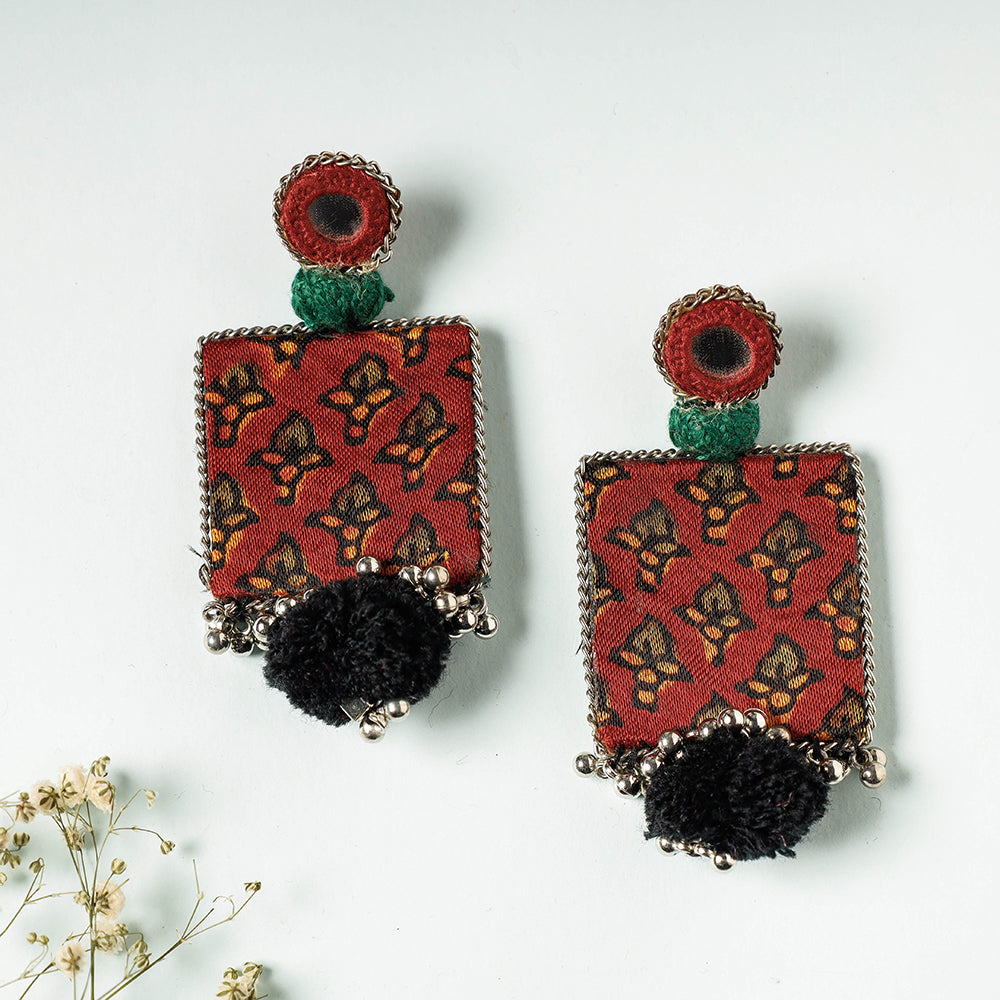  ajrakh earrings