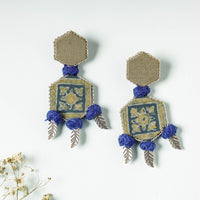 ajrakh earrings