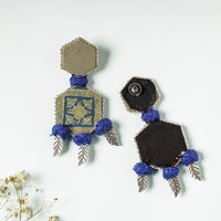 ajrakh earrings