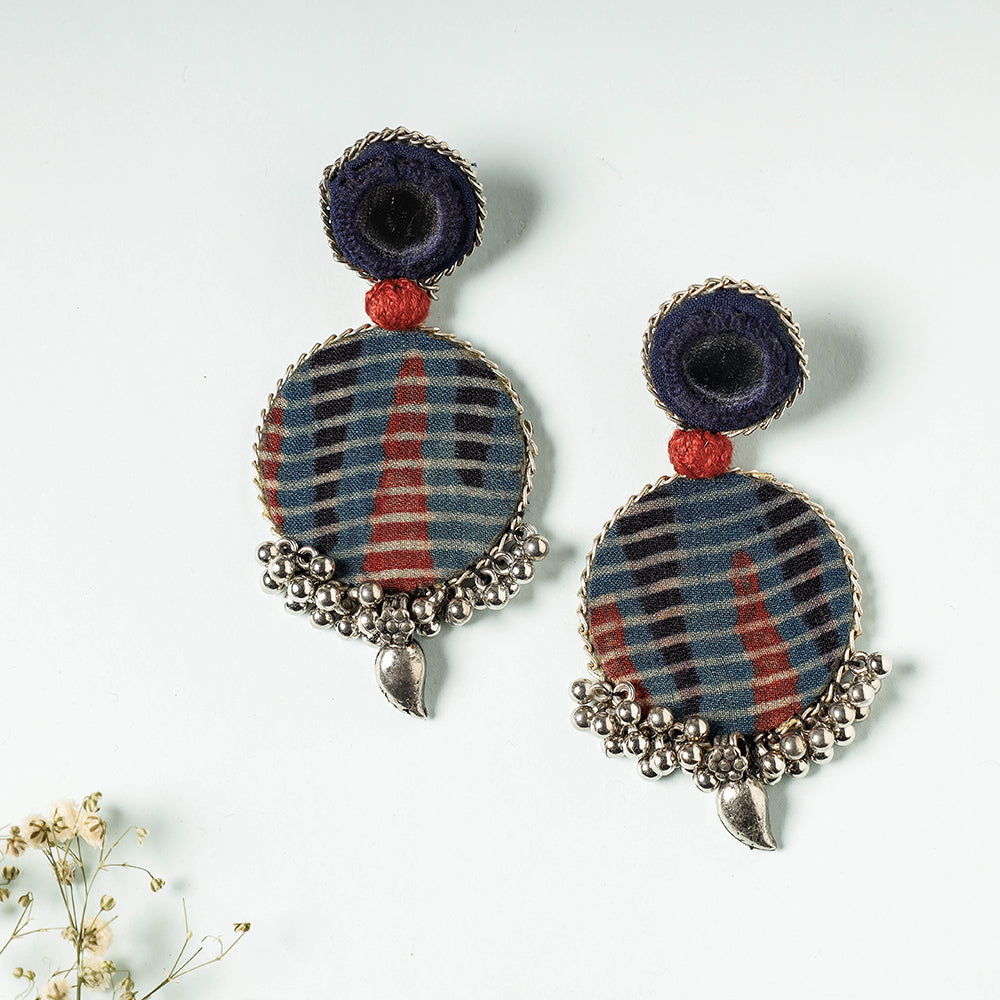 ajrakh earrings