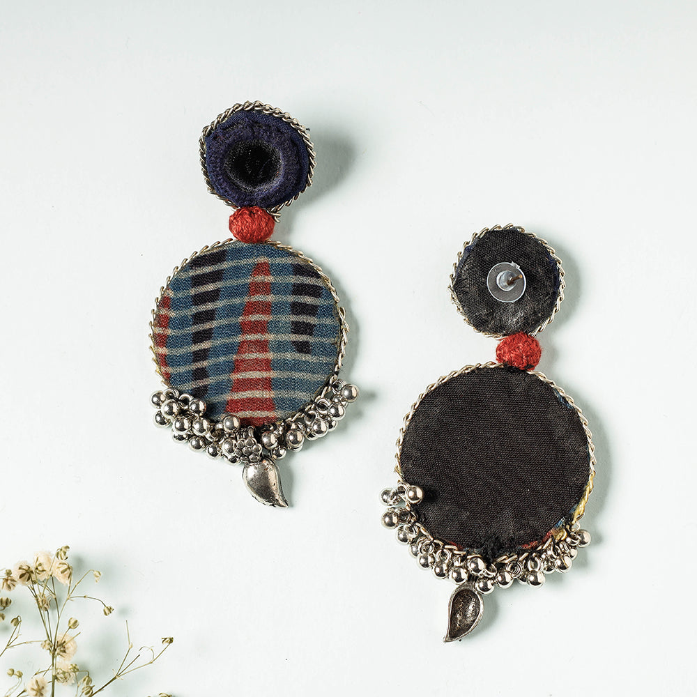 ajrakh earrings