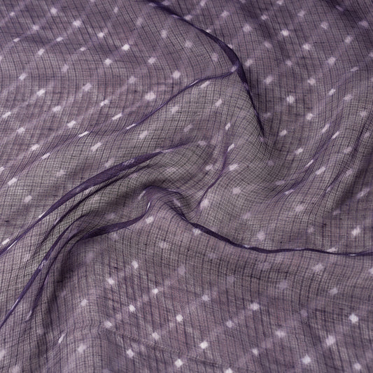 Purple - Original Leheriya Kota Doria Cotton Fabric