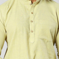 Fine Cotton Handloom Men Short Kurta
