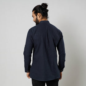  Plain Fine Cotton Handloom Men Short Kurta 