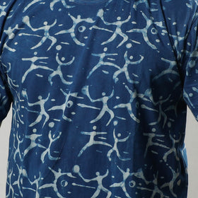 Buy Bindaas Block Art Printed Cotton Round Neck T-shirt Online at iTokri.com