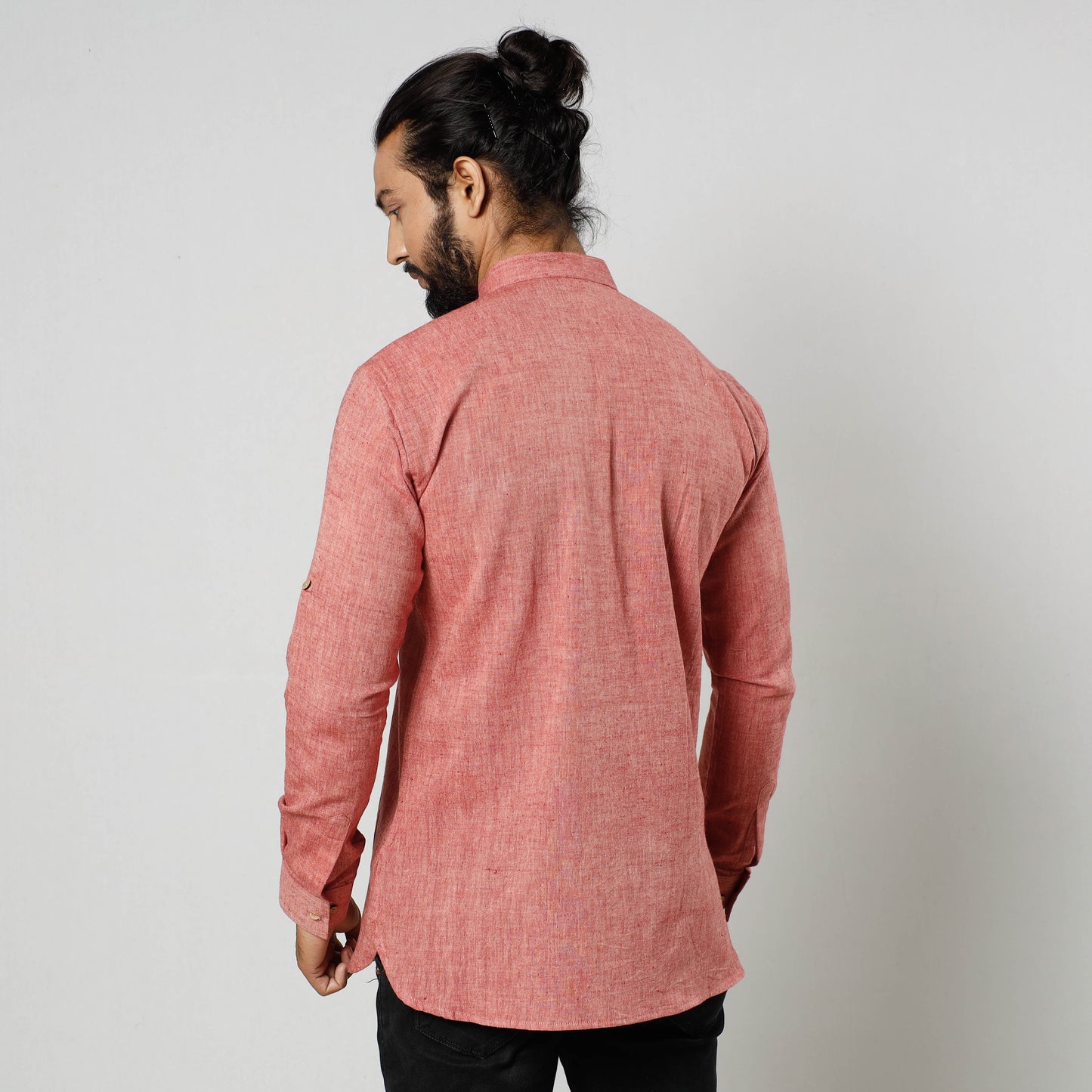 plain short men kurta 