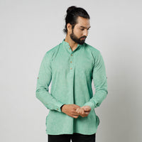 Fine Cotton Handloom Men Short Kurta
