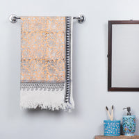 Block Printed Cotton Towel
