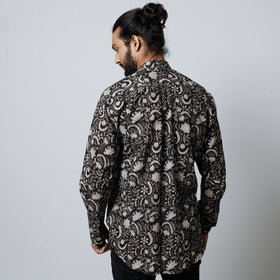 Bagru Block Printed Cotton Men Full Sleeve Shirt 