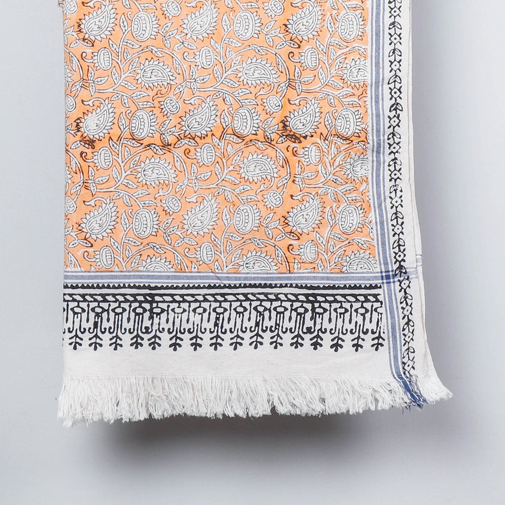 Block Printed Cotton Towel
