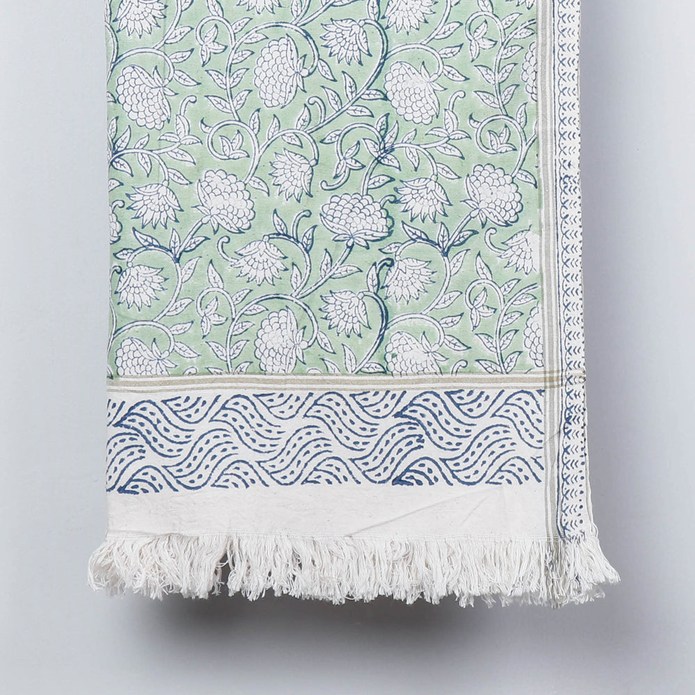 Block Printed Cotton Towel
