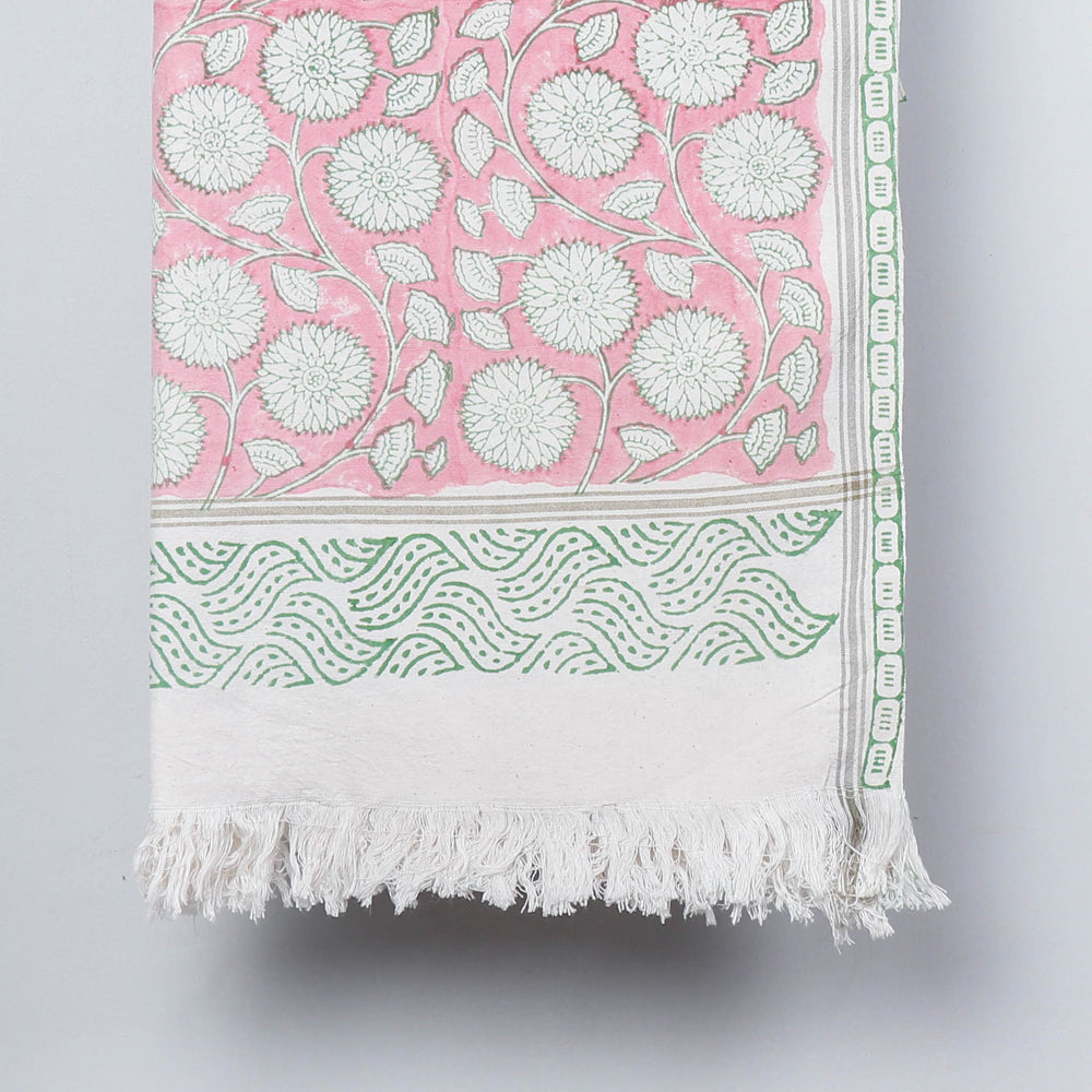 Block Printed Cotton Towel
