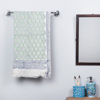 Block Printed Cotton Towel
