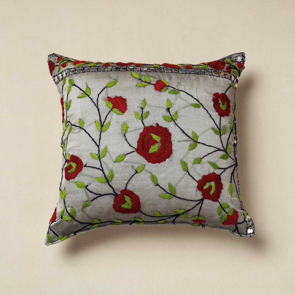 Phulkari Embroidery Cushion Cover