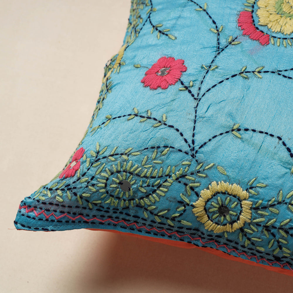 Phulkari Embroidery Cushion Cover 