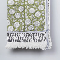 Block Printed Cotton Towel
