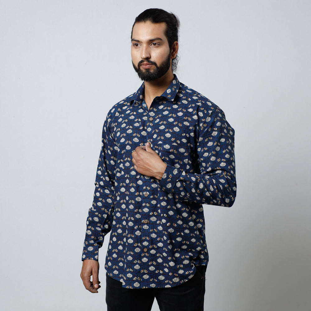 Block printed men shirt 