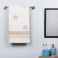 Block Printed Cotton Towel
