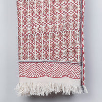 Block Printed Cotton Towel
