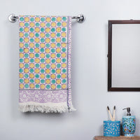 Block Printed Cotton Towel
