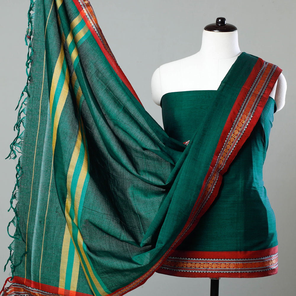 Buy 3pc Pochampally Ikat Silk Suit Material Set Online at iTokri.com -  iTokri आई.टोकरी