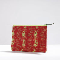 Handcrafted Kantha Embroidery Multipurpose Pouch