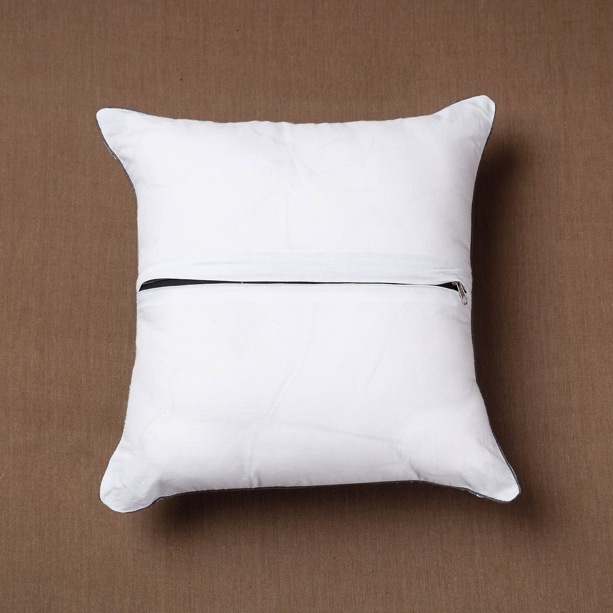 Blue Sanganeri Block Printed Cotton Cushion Cover 