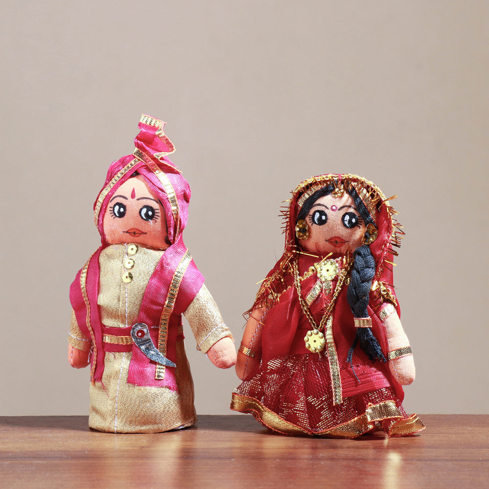 Traditional Handmade Marwadi Couple Dolls