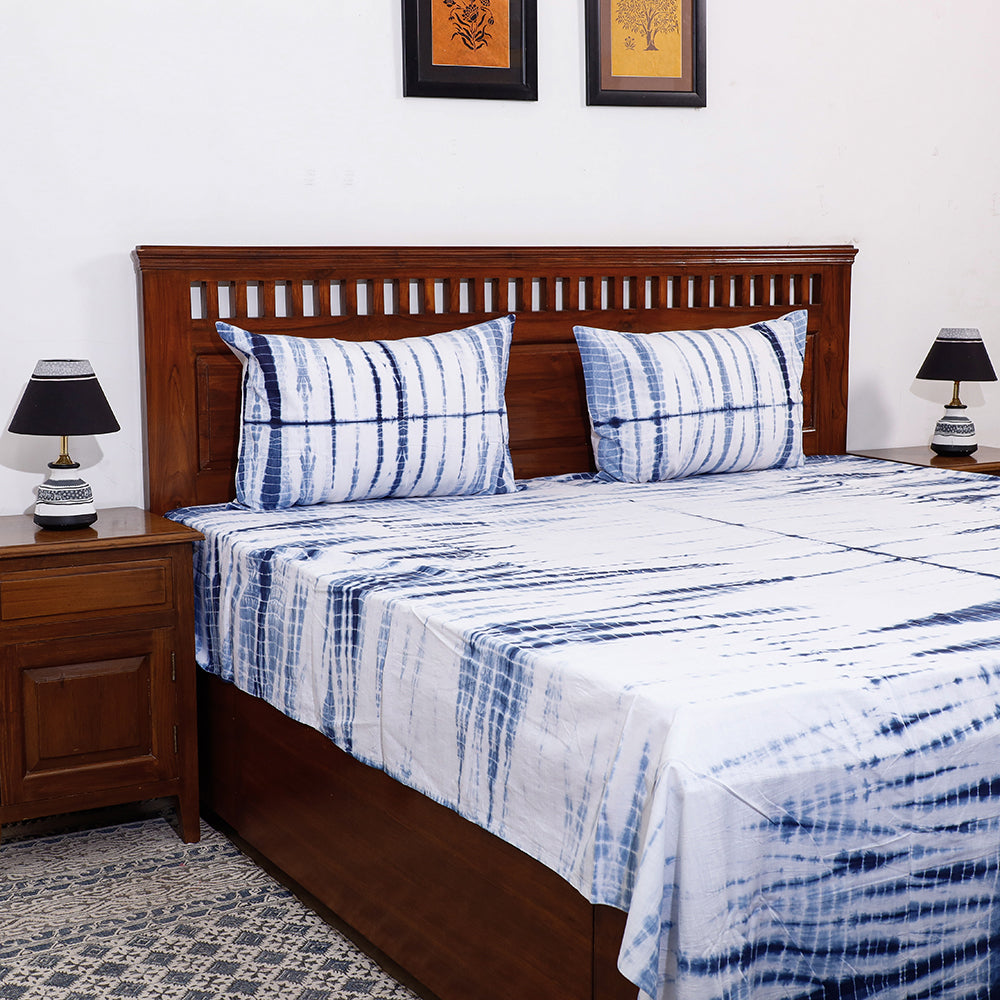 Shibori Double Bed Cover Set