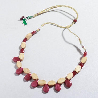 Handcrafted Hexagon Shaped Bamboo Necklace