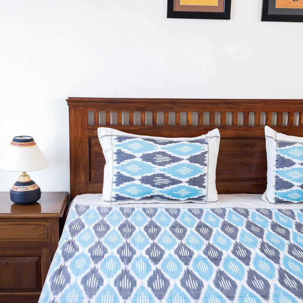 pochampally ikat double bed cover set