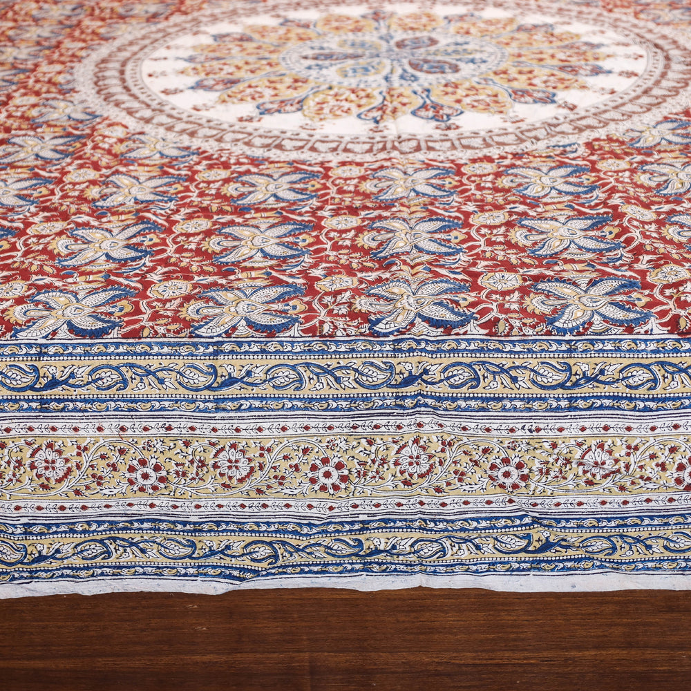 kalamkari double bed cover