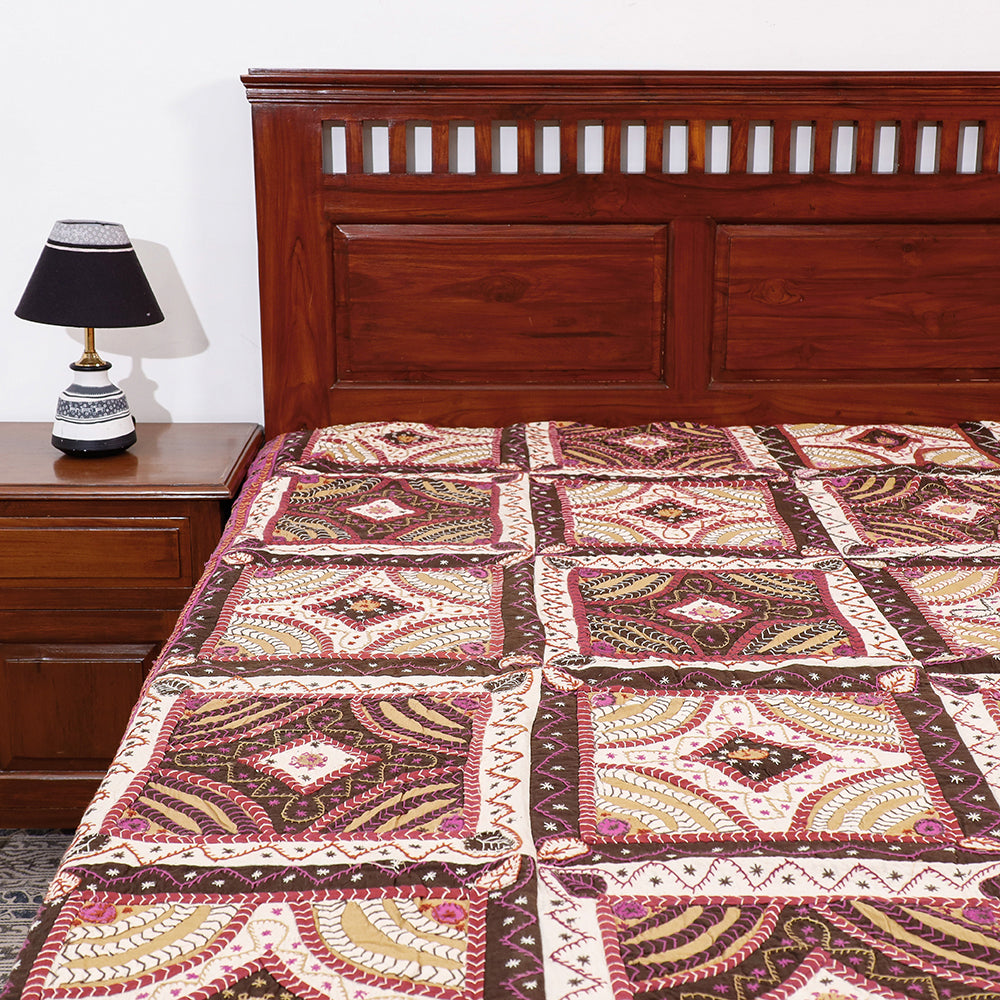 kantha double bed cover