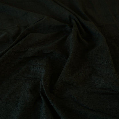 Black - Jhiri Pure Handloom Cotton Double Bedcover (108 x 90 in)