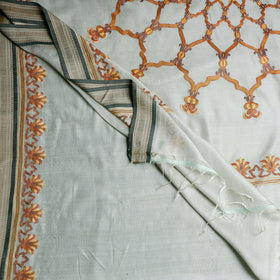  Kashidakari Hand Embroidery Maheshwari Silk Saree Online at iTokri.com 