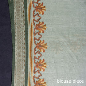  Kashidakari Hand Embroidery Maheshwari Silk Saree Online at iTokri.com 