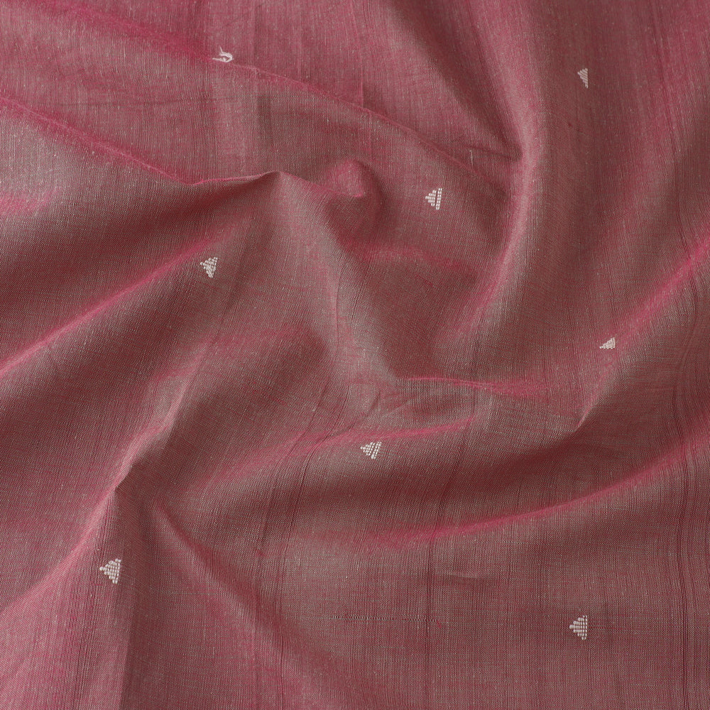 Maroon - Godavari Jamdani Buti Handloom Cotton Fabric