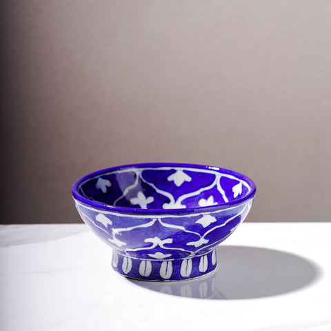 Original Blue Pottery Ceramic Bowl (Size - 15 cm)