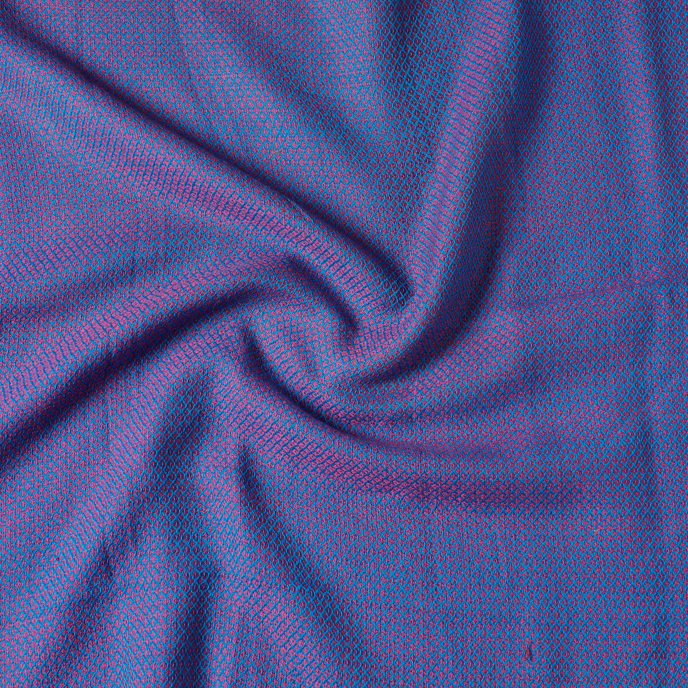 Purple - Kumaun Handwoven Pure Merino Wool Precut Fabric (1 meter)