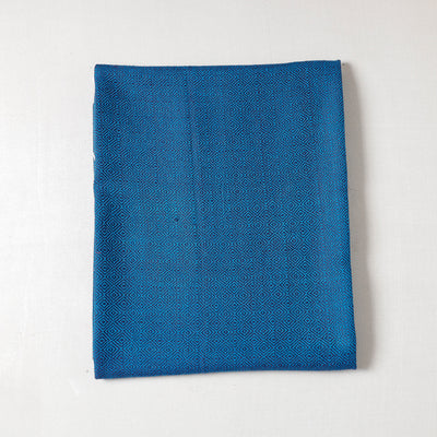 Blue - Kumaun Handwoven Pure Merino Wool Precut Fabric