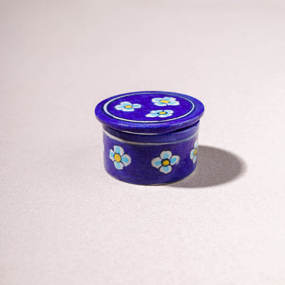 Original Blue Pottery Ceramic Mini Utility Box