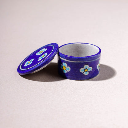 Original Blue Pottery Ceramic Mini Utility Box