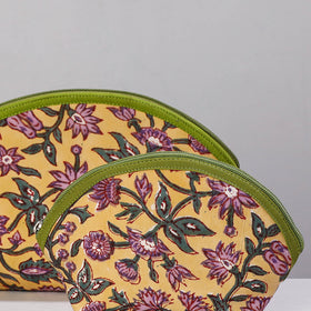  Sanganeri Block Printing Cotton Toiletry Bags 