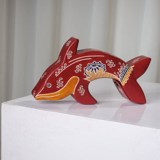 Fish - Handcrafted Leather Money Bank