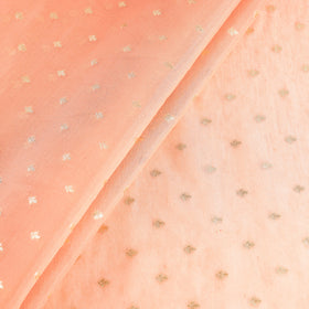 Buy Pure Banarasi Handwoven Cutwork Buti Silk Cotton Fabric Online at iTokri.com