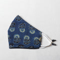  Ajrakh Block Printed Cotton 3 Layer Snug Fit Face Cover 