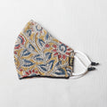  Kalamkari Block Printed Cotton 3 Layer Snug Fit Face Cover 