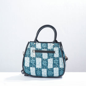 Blue Marudhara Printed Cotton Hand Bag