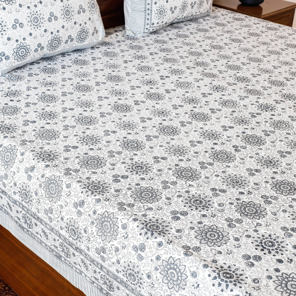 sanganeri double bed cover set