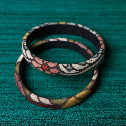 Handpainted Kalamkari Natural Dyed Bangle (Set of 2)